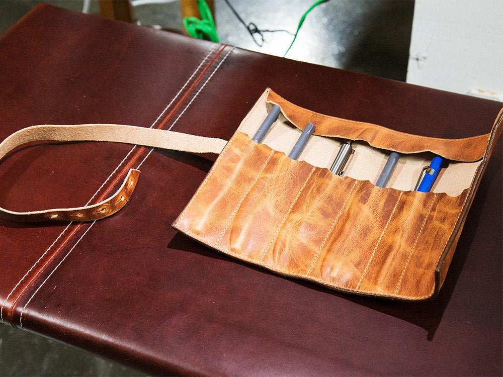 
                      
                        Milwaukee Leather Pen Roll - Natural Pen Holder - olpr.
                      
                    