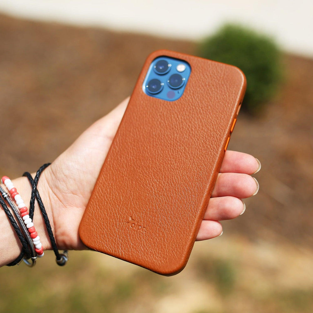
                      
                        iPhone 12 Leather Case - Light Brown iPhone Case - olpr.
                      
                    