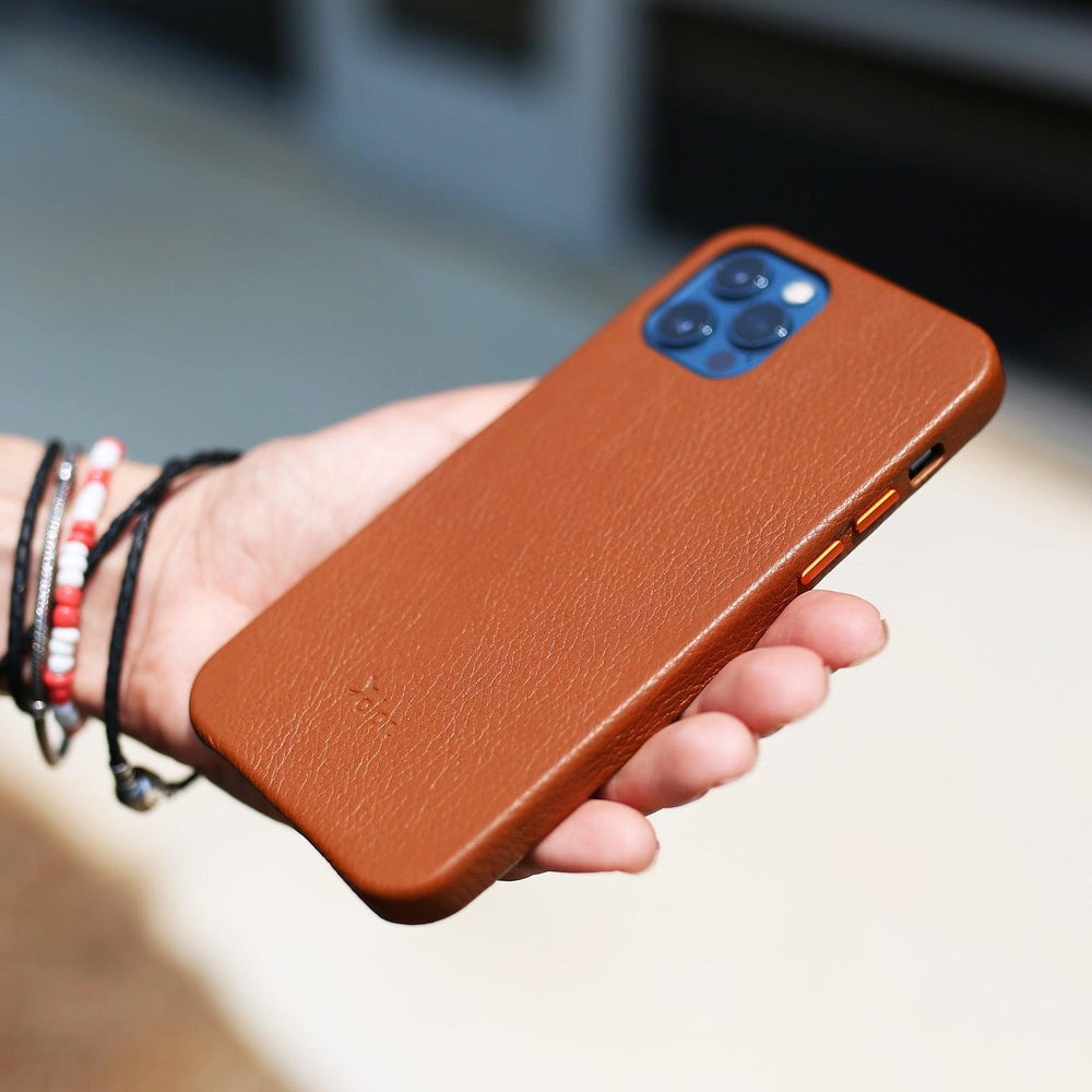 
                      
                        iPhone 12 Leather Case - Light Brown iPhone Case - olpr.
                      
                    