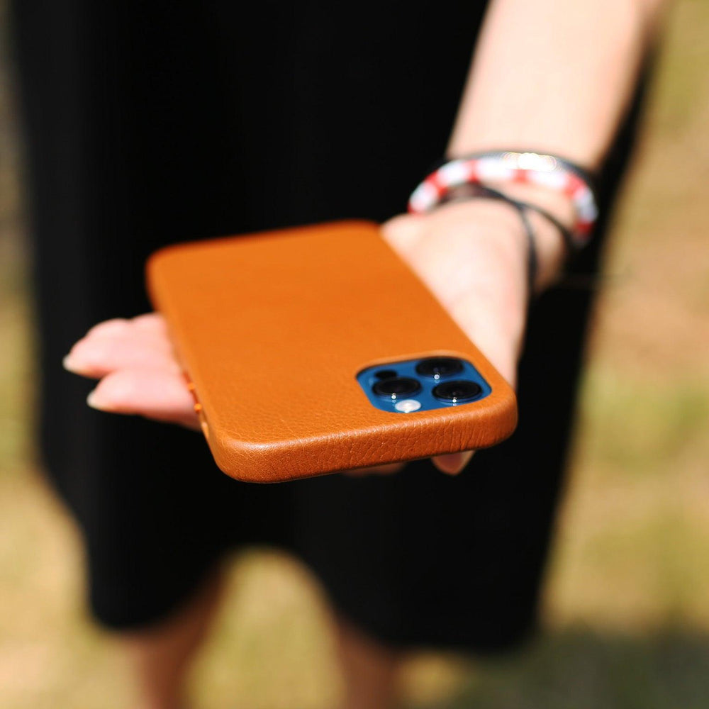 
                      
                        iPhone 12 Leather Case - Light Brown iPhone Case - olpr.
                      
                    