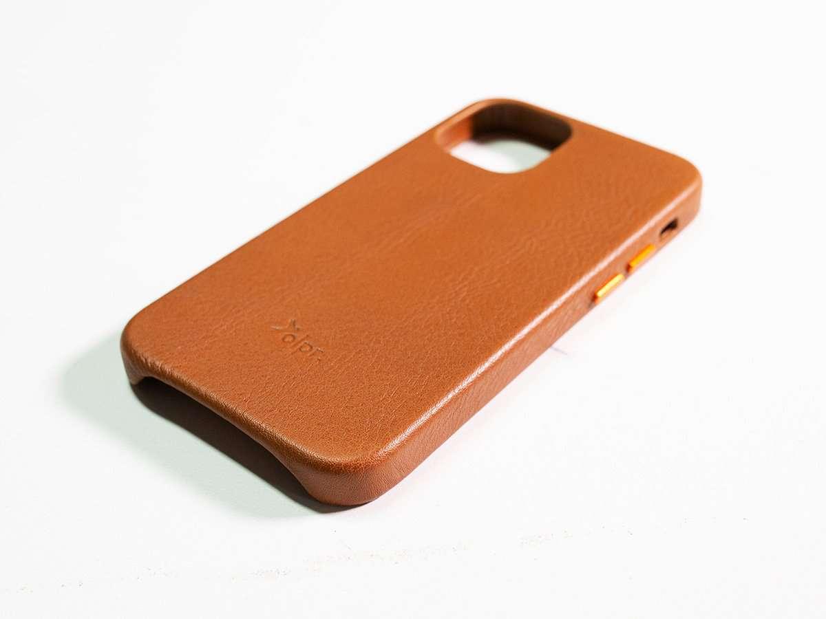 iPhone 12 Leather Case - Light Brown iPhone Case - olpr.