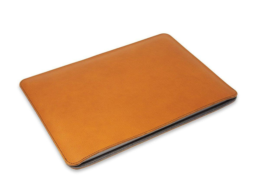 Italian Leather Macbook Sleeve - Brown Pro & Air Case - olpr.