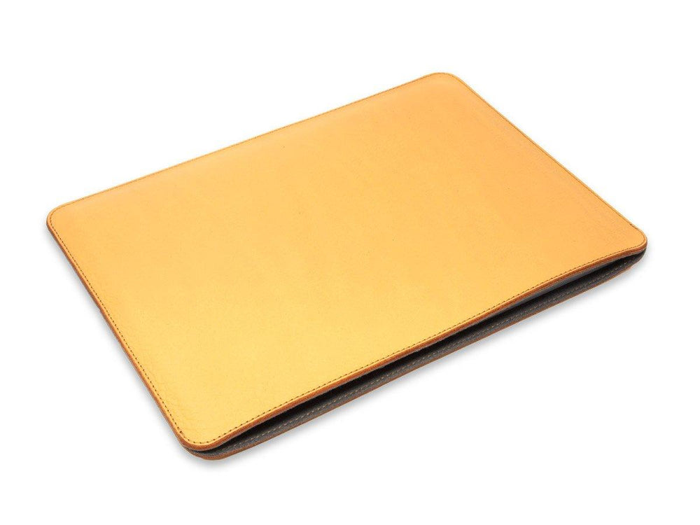 Italian Leather Macbook Sleeve - Cream Macbook Case - olpr.