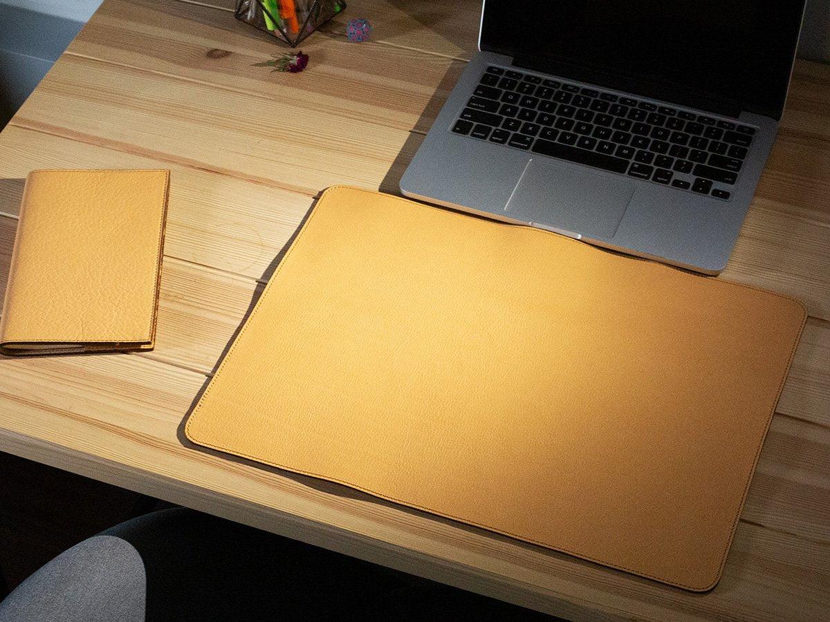 Leather Desk Pad - Small to Large Protector Mat - Galen Leather
