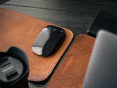 Leather Mouse Pad Milwaukee - Natural Desk Pad - olpr.
