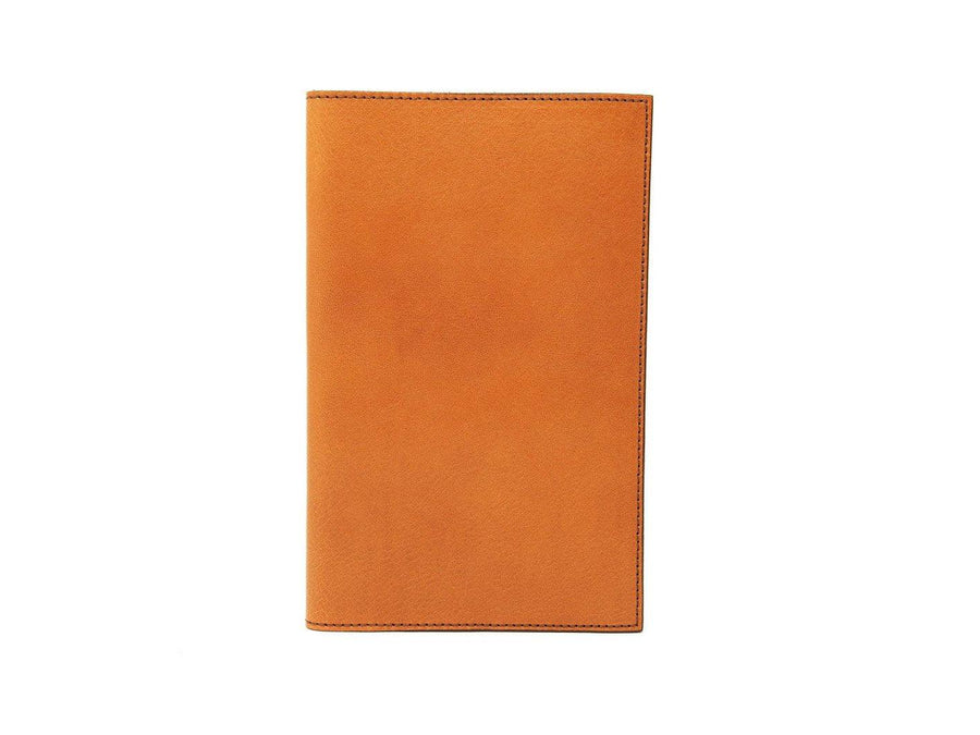 Pocket Italian Leather Lined Notebook - Brown Notebook - olpr.