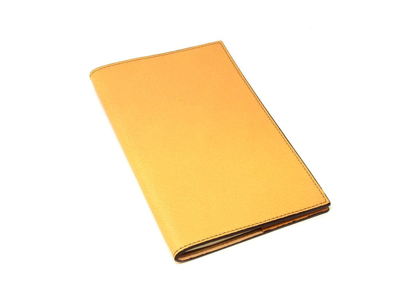 Pocket Italian Leather Lined Notebook - Cream Notebook - olpr.