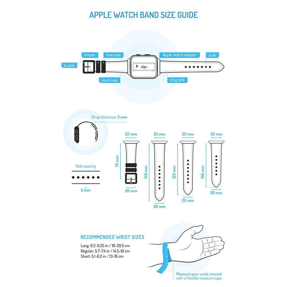 
                      
                        Italian Leather Apple Watch Band - Cream - olpr.
                      
                    